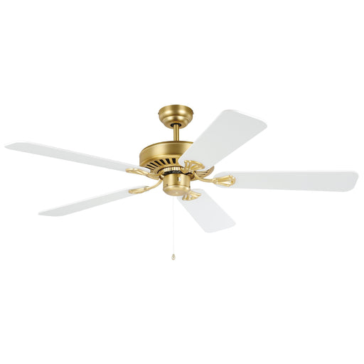 Buy AC Ceiling Fans Australia Waikiki 52" AC Fan Brushed Brass / White Blades - 20518111