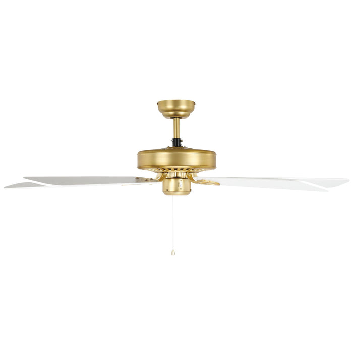 Buy AC Ceiling Fans Australia Waikiki 52" AC Fan Brushed Brass / White Blades - 20518111