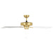 Buy AC Ceiling Fans Australia Waikiki 52" AC Fan Brushed Brass / White Blades - 20518111