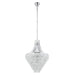 Buy Crystal Pendant Lights Australia Beires Crystal Pendant 8 Lights Chrome Steel Brilliant Glass - 390265