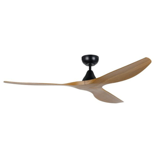 Buy DC Ceiling Fans Australia Surf DC Ceiling Fan 60" Black Burmese Teak ABS Blade - 20550117