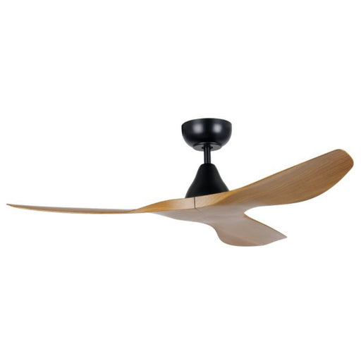 Buy DC Ceiling Fans Australia Surf DC Ceiling Fan 48" Black Burmese Teak ABS Blade - 20549617