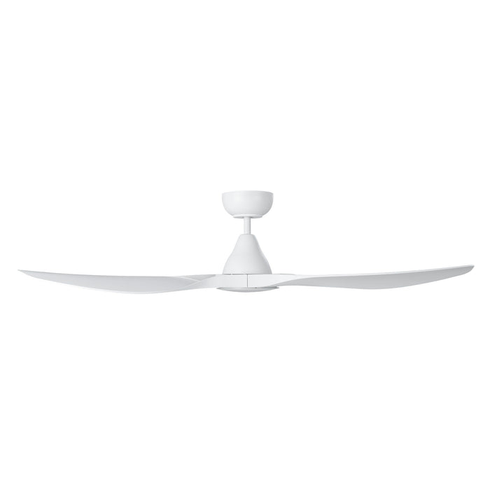 Buy DC Ceiling Fans With Light Australia Surf DC Ceiling Fan 52" Matt White LED Light Matt White - 20549901