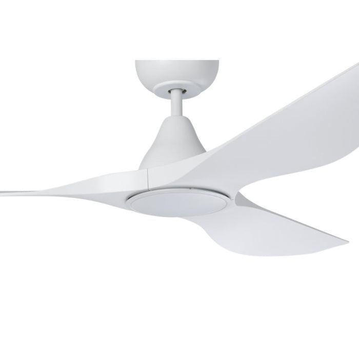 Buy DC Ceiling Fans With Light Australia Surf DC Ceiling Fan 52" Matt White LED Light Matt White - 20549901