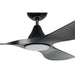 Buy DC Ceiling Fans With Light Australia Surf DC Ceiling Fan 52" Matt Black LED Light Matt Black - 20549902