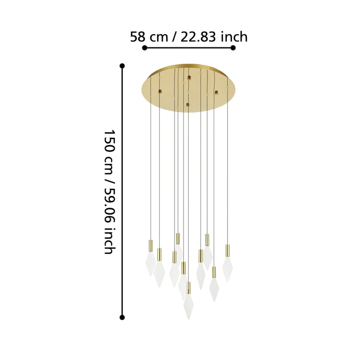 Mirador 580mm Steel Pendant Light - 390359