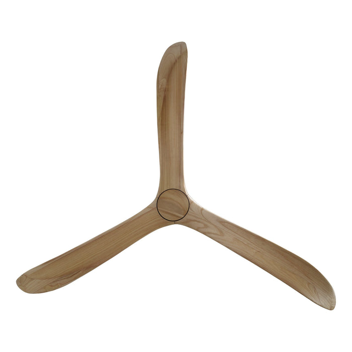 Currumbin DC Ceiling Fan 100" Matte White & Natural Blade - 20619421