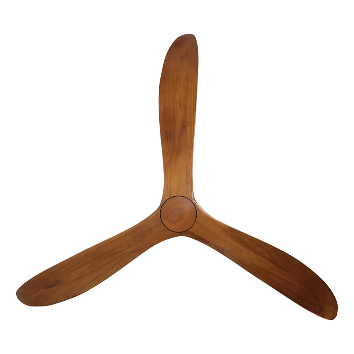 Currumbin DC Ceiling Fan 60" Matte Black & Merbau Blade - 20619228