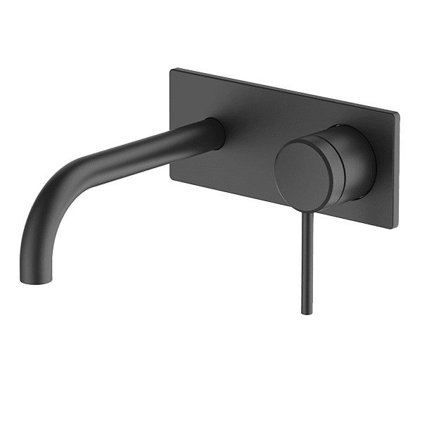 Poco Wall Basin/Bath Set Black - 6B-WS165-B