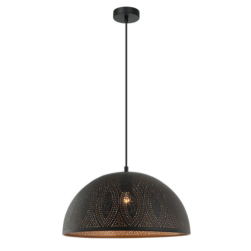Buy Pendant Lights Australia MARRAKESH Dome Pendant Light Black / Gold - MARRAKESH03A