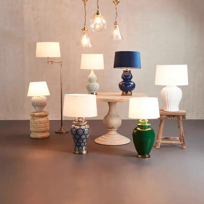 Buy Table Lamps Australia Matisse Table Lamp Dark Blue Ceramic / Metal - ELJC9277BLU