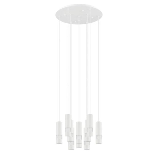 Buy Cluster Pendants Australia Bernabeta Cluster Pendant 10 Lights White Steel 4000K - 39704N