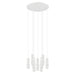 Buy Cluster Pendants Australia Bernabeta Cluster Pendant 10 Lights White Steel 4000K - 39704N