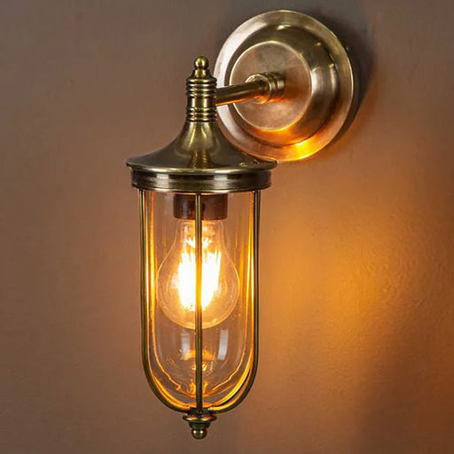Buy Exterior Wall Lights Australia Noosa Exterior Wall Light Antique Brass - ELPIM59837AB