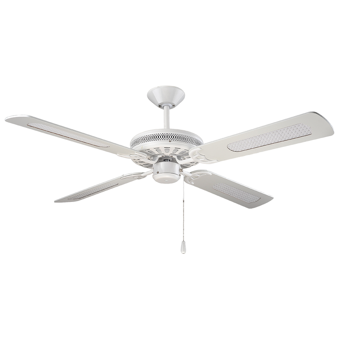 Buy AC Ceiling Fans Australia Majestic AC Ceiling Fan 52" Coolah White Blades - 830