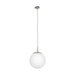 Buy Pendant Lights Australia Rondo 1 Light Pendant Width 200 mm Satin Nickel Steel - 85261N