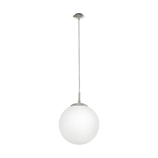 Buy Pendant Lights Australia Rondo 1 Light Pendant Width 250 mm Satin Nickel Steel - 85262N