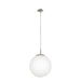 Buy Pendant Lights Australia Rondo 1 Light Pendant Width 300 mm Satin Nickel Steel - 85263N