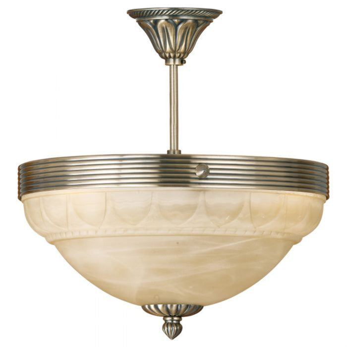 Buy Semi-Flush Mount Lights Australia MARBELLA Champagne & Bronze 3 Light Semi Flush Mount Light- 85856
