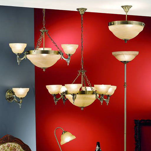 Buy Chandeliers Australia MARBELLA Champagne & Bronze 6 light Chandelier - 85857