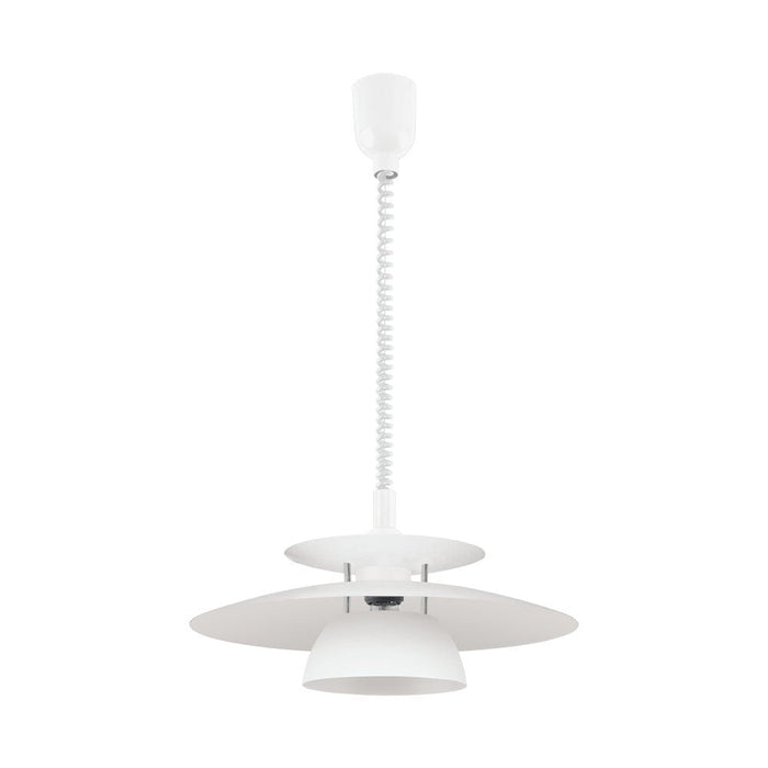 Buy Pendant Lights Australia Brenda 1 Light Pendant White 430mm - 87055