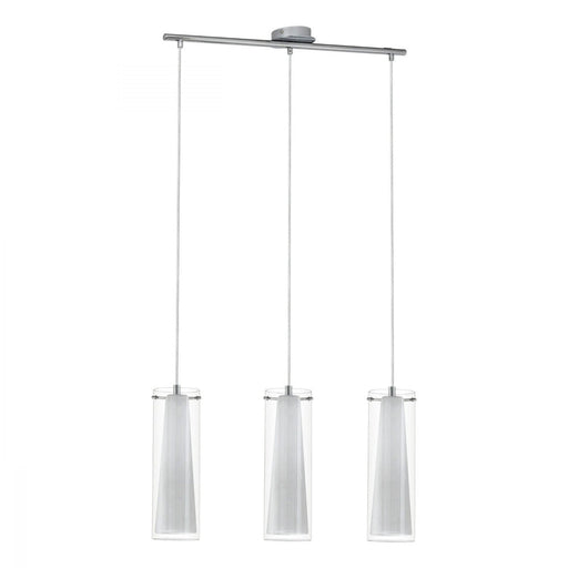 Buy Island Pendant Lights Australia Pinto 3 Light Pendant Chrome & Clear White - 89833