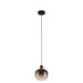 Buy Pendant Lights Australia OILELLA Pendent Light Black / Brass Steel Black Brown Glass - 99614N