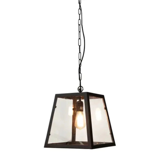 Buy Pendant Lights Australia Alphise Pendant Light Black Iron / Glass - ELHK2126S