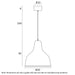Buy Pendant Lights Australia Nesby Pendant Light W300mm Black / Satin - NESBY PE30-BK