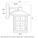 Buy Outdoor Wall Lanterns Australia Nadira Outdoor Wall Lantern Black - NADIRA EX-BK