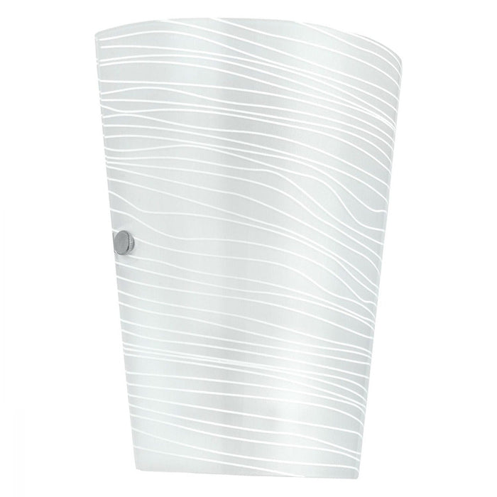Buy Wall Sconce Australia Caprice 1 Light Wall Light Chrome & White 185mm - 91856N
