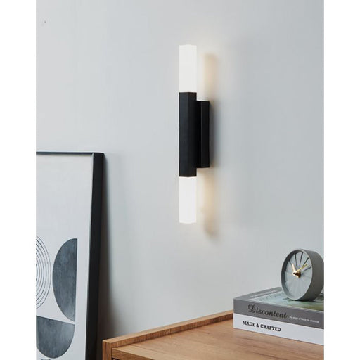 Buy Up / Down Wall Lights Australia Alcudia Up / Down Wall 2 Lights Black Aluminium / Plastic 3000K - 900617N