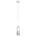 Buy Mini Pendants Australia Rivato 1 Light Pendant Chrome & White 90mm - 92739