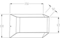 Buy Up / Down Wall Lights Australia LOUNGE III S9327 Architectural Exterior LED Wall Light White 10W 5000K - S9327/150NDL/WH