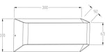 Buy Up / Down Wall Lights Australia LOUNGE III S9327 Architectural Exterior LED Wall Light Black 18W 5000K - S9327/300NDL/BK