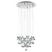 Buy Cluster Pendants Australia Pianopoli 15 LED Luminaire Chrome & Crystal - 93662