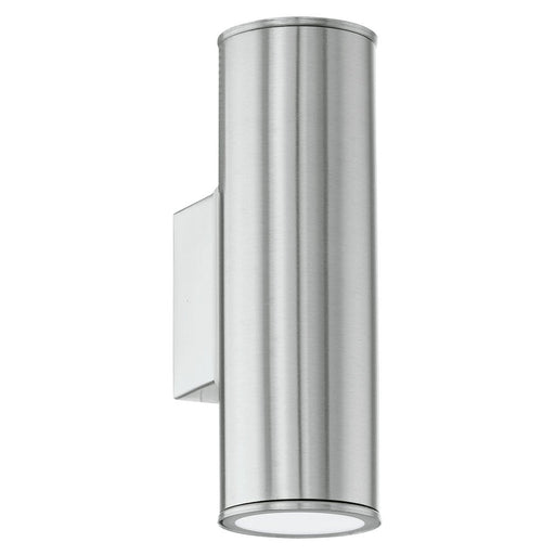 Buy Exterior Wall Lights Australia Riga 2 Light Wall Light LED 3000K Stainless Steel - 94107