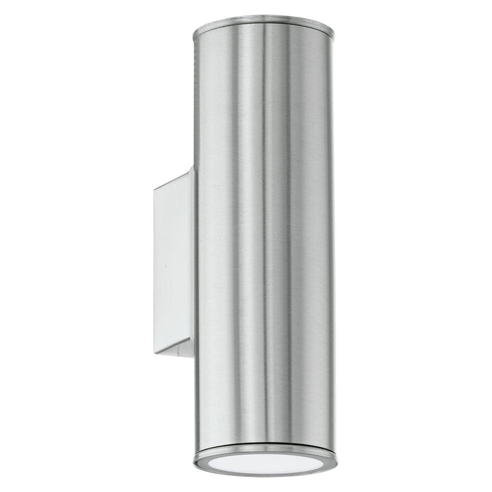 Buy Exterior Wall Lights Australia Riga 2 Light Wall Light LED 3000K Stainless Steel - 94107