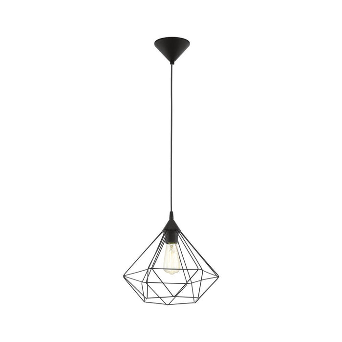 Buy Pendant Lights Australia Tarbes 1 Light Pendant Black 325mm - 94188