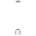 Buy Pendant Lights Australia Rocamar 1 Light Pendant Chrome & Clear 190mm - 94592