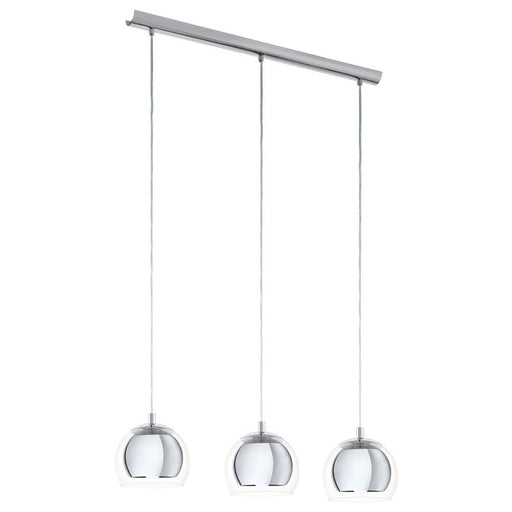 Buy Island Pendant Lights Australia Rocamar 3 Light Pendant Chrome & Clear - 94593