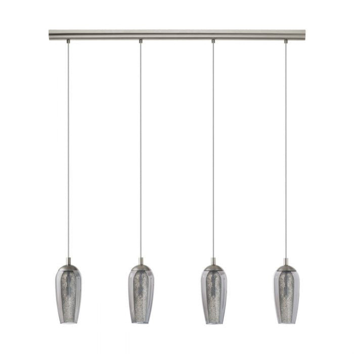 Buy Island Pendant Lights Australia Farsala 4 LED Pendant 3000K Satin Nickel Steel - 96344N