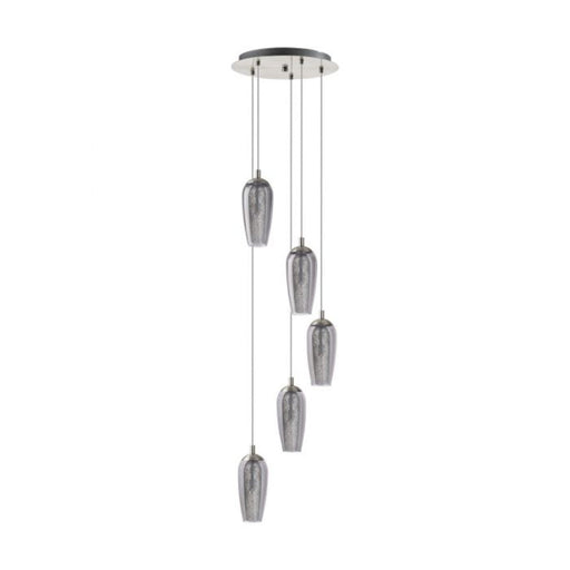 Buy Cluster Pendants Australia Farsala 5 LED Pendant 3000K Satin Nickel Steel - 96345N