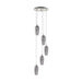 Buy Cluster Pendants Australia Farsala 5 LED Pendant 3000K Satin Nickel Steel - 96345N