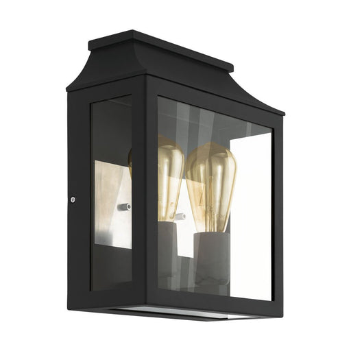 Buy Exterior Wall Lights Australia Soncino 2 Light Wall Light Black - 97294