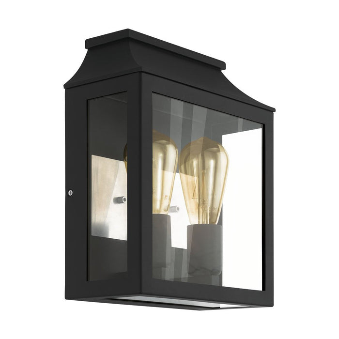 Buy Exterior Wall Lights Australia Soncino 2 Light Wall Light Black - 97294