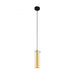 Buy Mini Pendants Australia Pinto Gold 1 Light Pendant Light Black & Clear, Gold 110mm - 97651