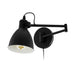 Buy Bedside Reading Lights Australia San Peri 1 Light Wall Light Black 300mm - 97886N
