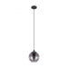 Buy Pendant Lights Australia Ariscani 1 Light Pendant Chrome & Black Transparent 200mm - 98651N
