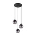 Buy Cluster Pendants Australia Ariscani 3 Light Pendant Chrome & Black Transparent - 98653